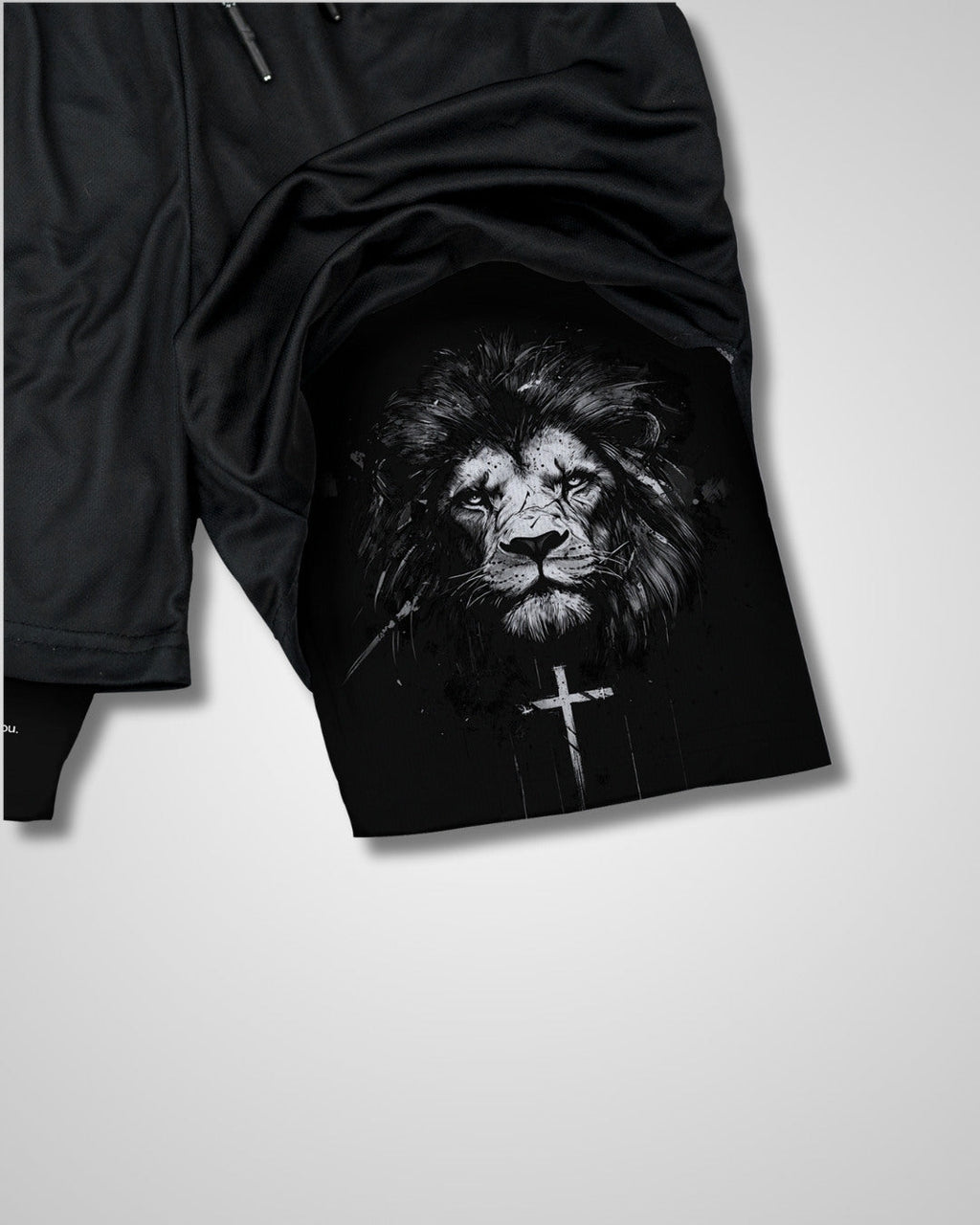 Joshua 1:9 Lion shorts back view