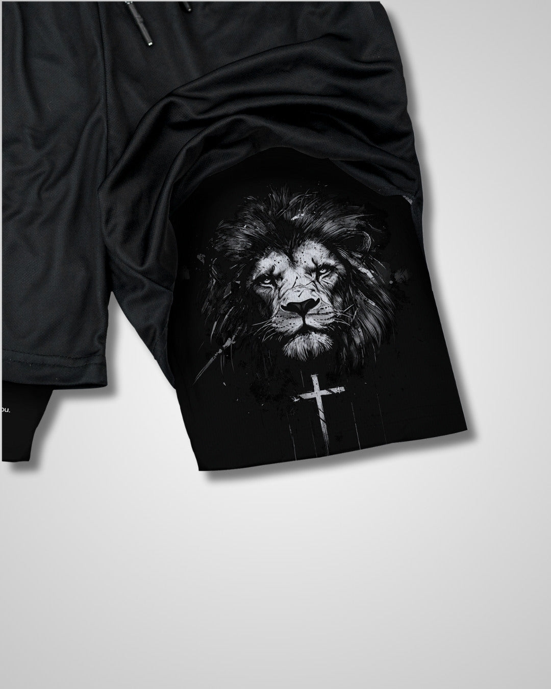 Joshua 1:9 Lion shorts back view